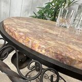 Table basse fer forgé