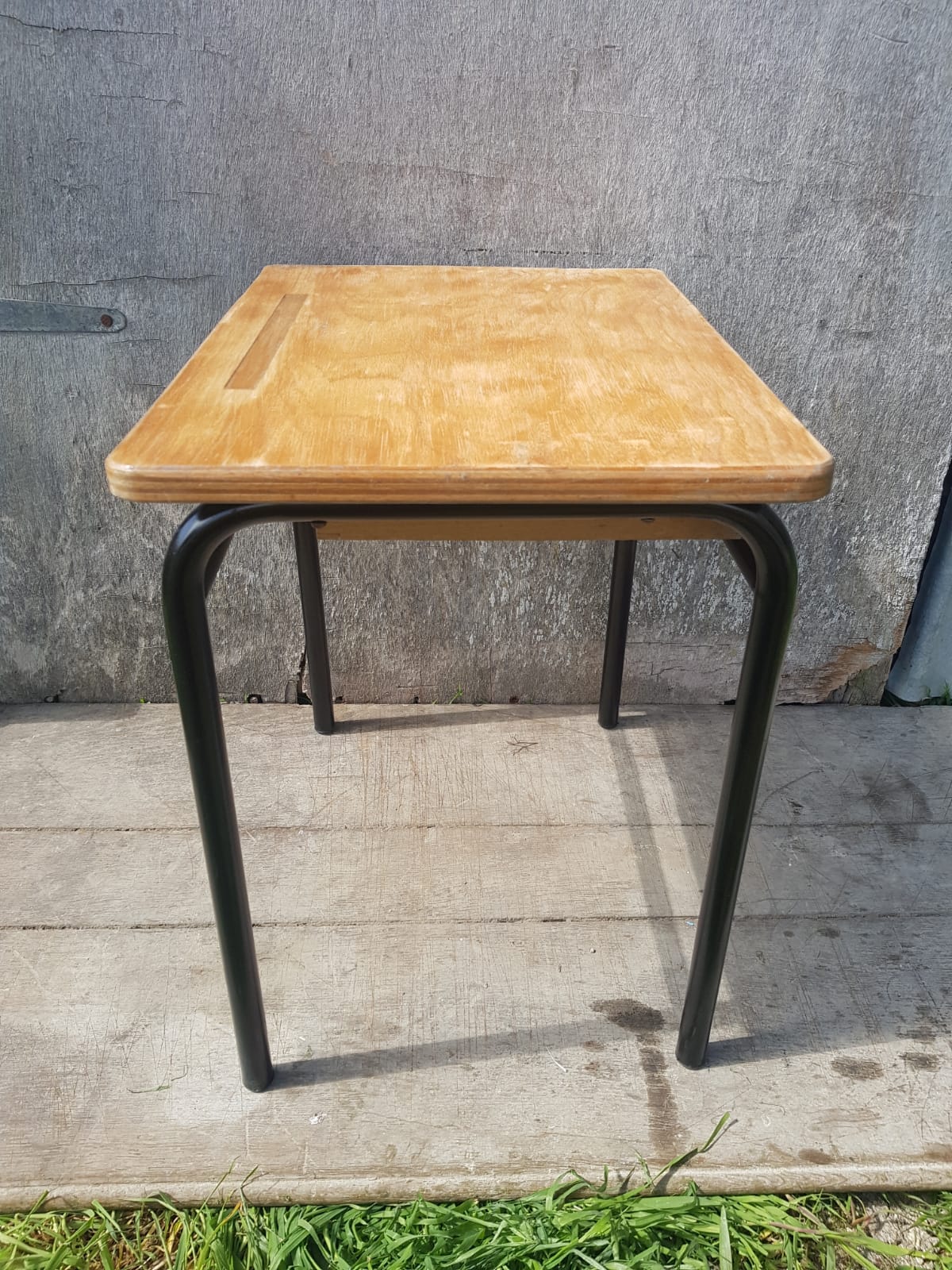 Former children's office Jacques Hitier mca 321 from mullca metal & vintage wood