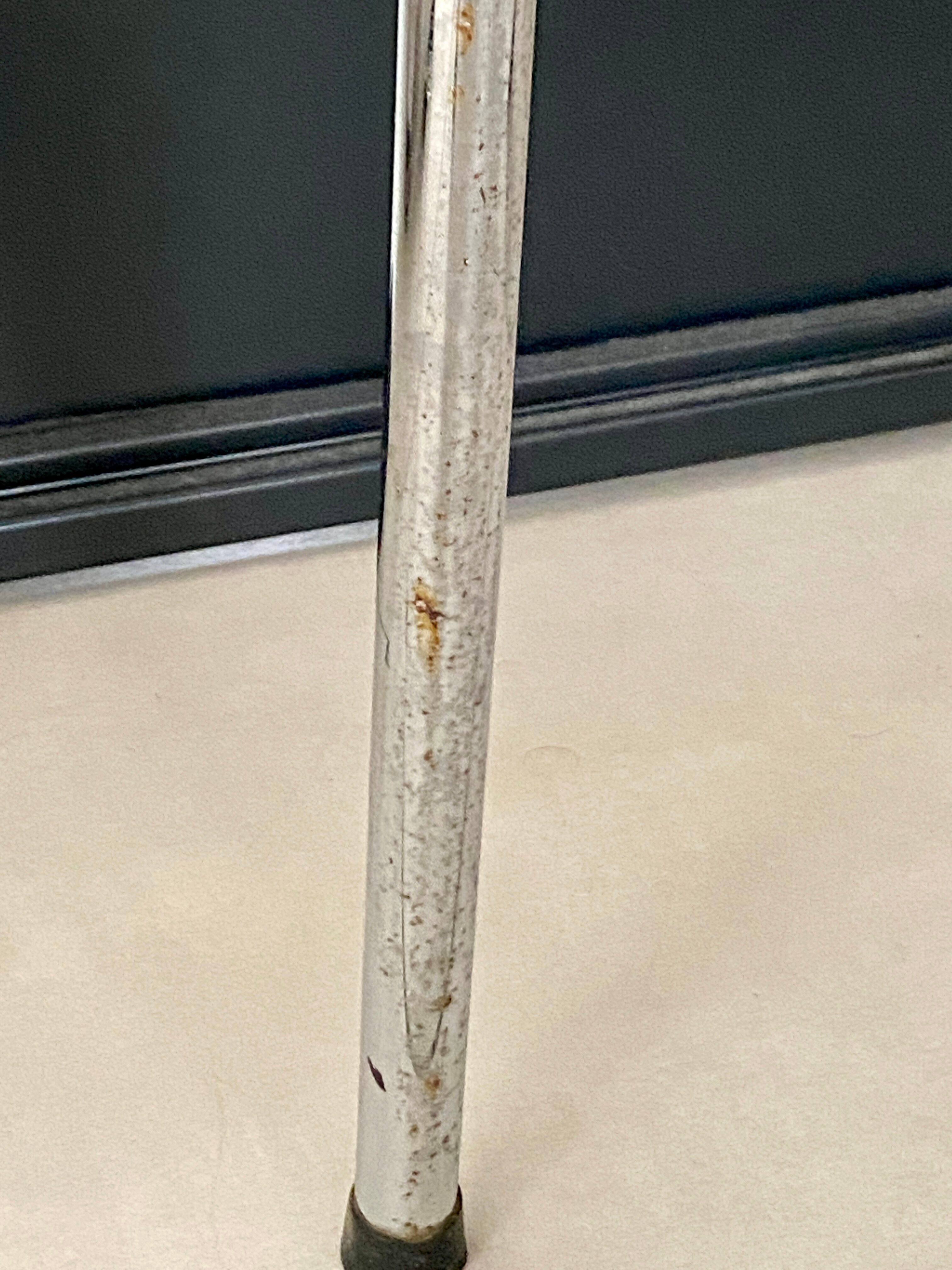 Pair of yellow formica chairs