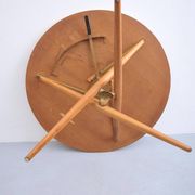 Table en bois de cerisier réglable par Jürg Bally pour Wohnhilfe, années 1950.