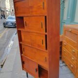 Storage unit with wooden niches, 1960