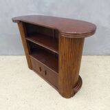 Vintage curved bamboo bar