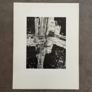 Dessin composition moderne 1970 par François de Chabot