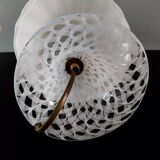 Set of 2 filigree Murano glass lamps