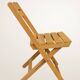 Paire de chaises pliantes en bois blond