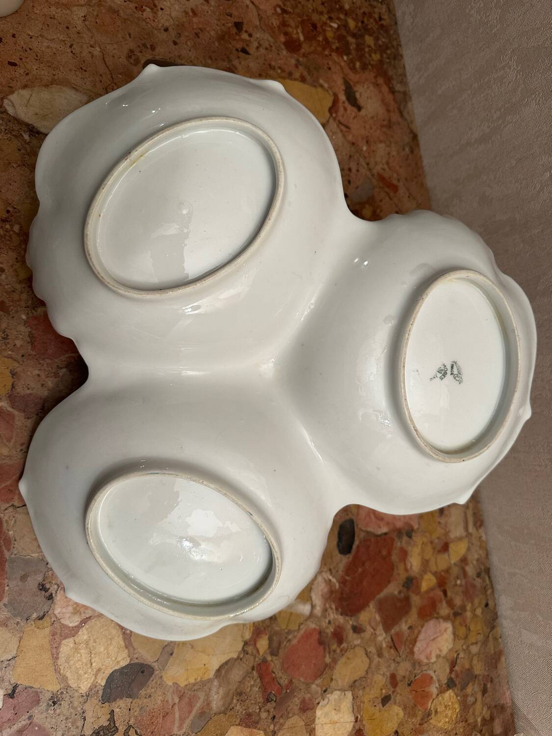 Serving dish for hors d'oeuvres, porcelain from Limoges - 1950s