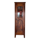 Antique Louis XVI style display cabinet in walnut