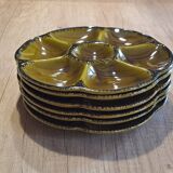 Gien earthenware oyster plates