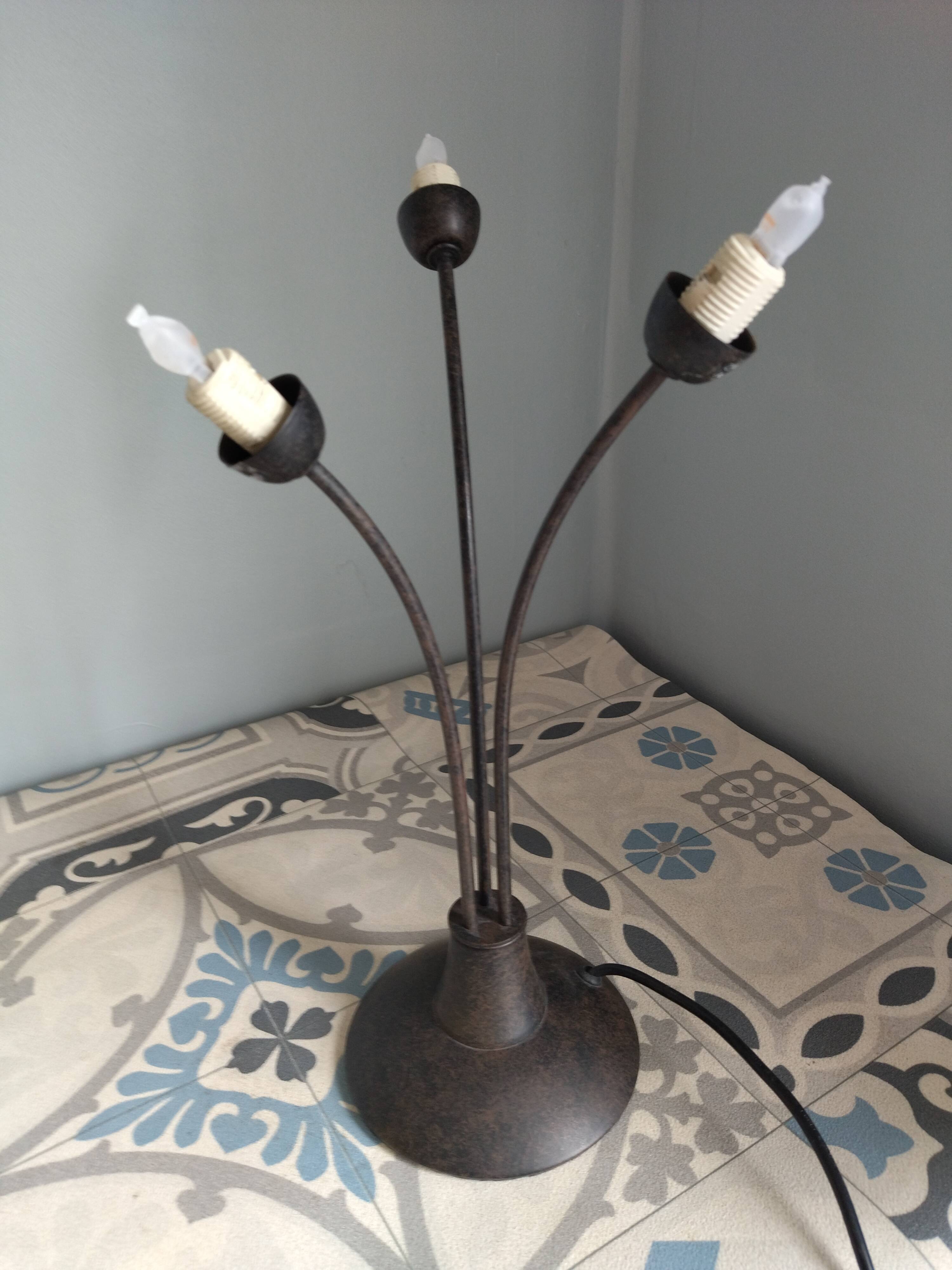 Table lamp I fassung Honsel Leuchten vintage