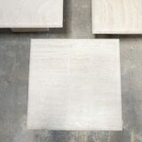 Series of 3 vintage coffee tables in travertine