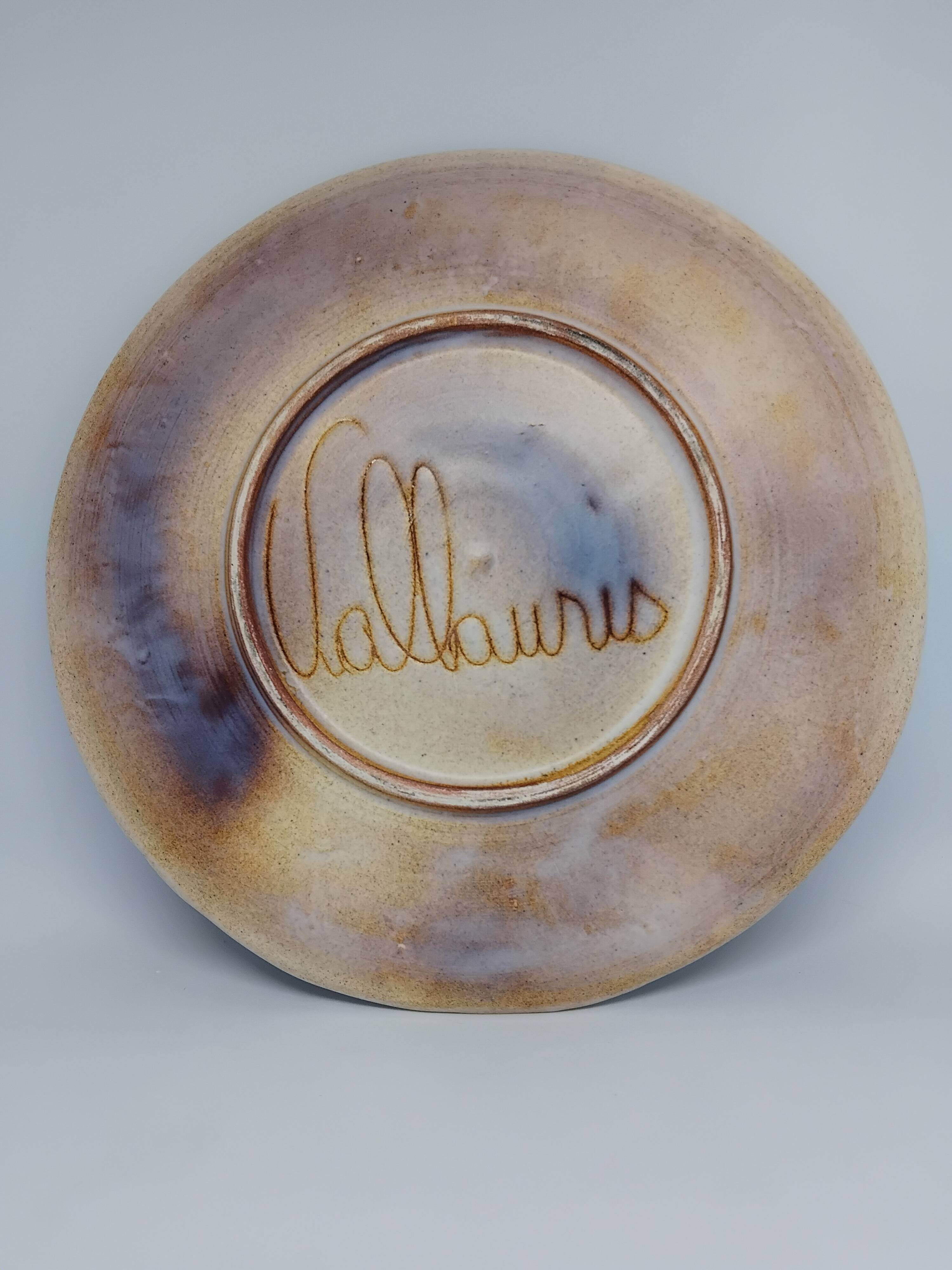 Assiette vintage année 60’. Monique Brenner / Vallauris.