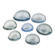 Set of 7 vintage Akva ashtrays by Per Lükten for Holmegaard 1950.