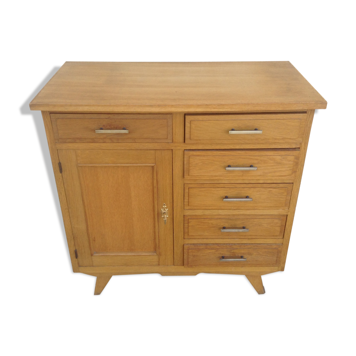 Vintage solid oak dresser