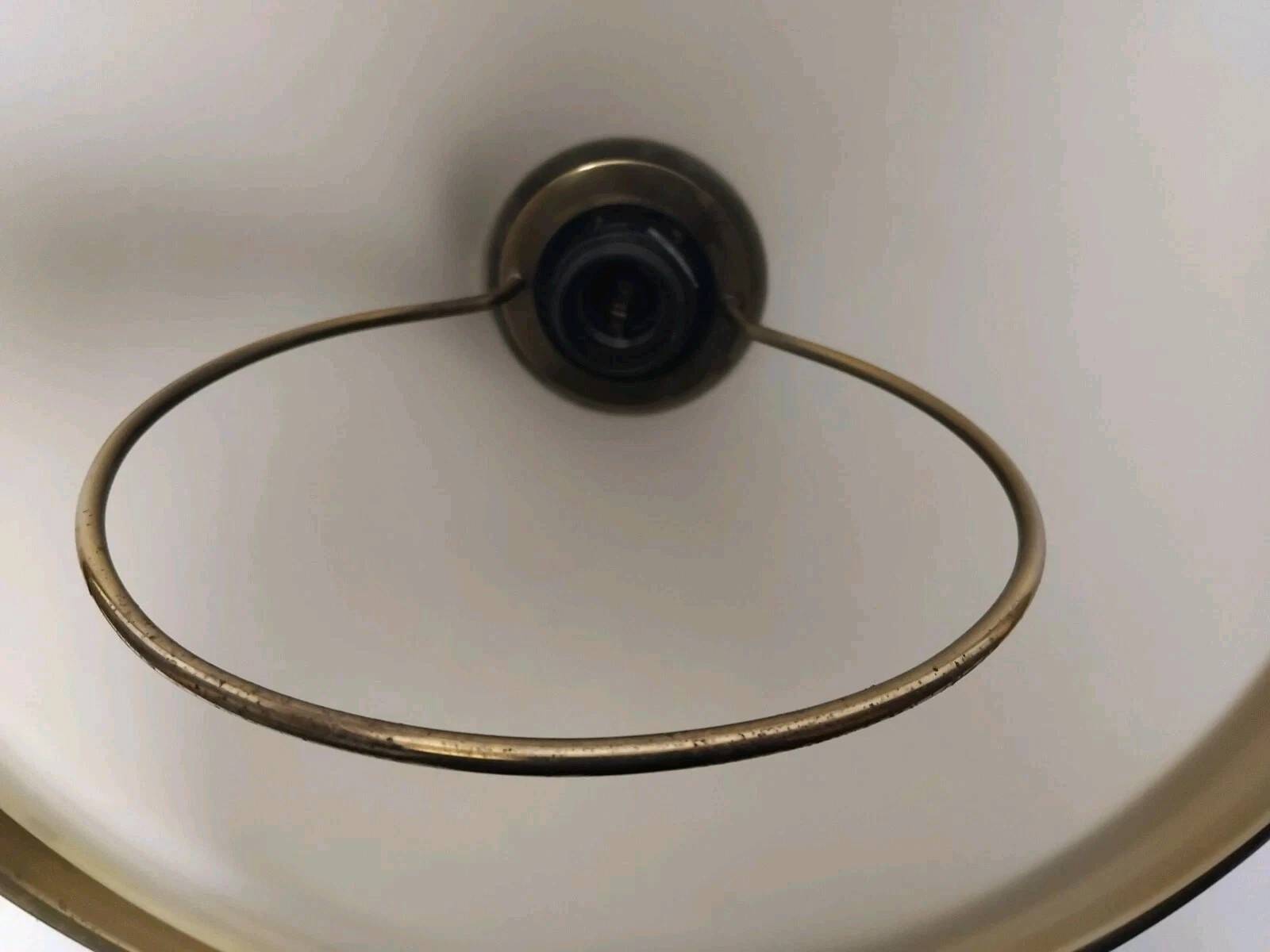 80s Vintage Adjustable Height Pull Cord Pendant Light