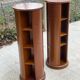 Pair of wooden swivel stools