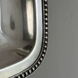 Rectangular silver-plated metal dish