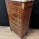Louis XVI chest of drawers in mahogany with marble