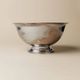 Large Vintage Silver-Plated Footed Salad Bowl, 1960s Italy, Argent Finish, Centerpiece Decor