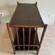 Brown rattan console shelf
