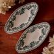Duo of St Amand iron earth dishes, Guadeloupe model