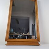 Mid-Century Walnut Mirror from 1960s Czechoslovakia, Organic Curved Frame