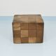 De Sede Patchwork Leather Cube Stool, Pouf, Ottoman, Switzerland, 1970s