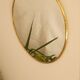 Miroir mural rond en laiton - fait main