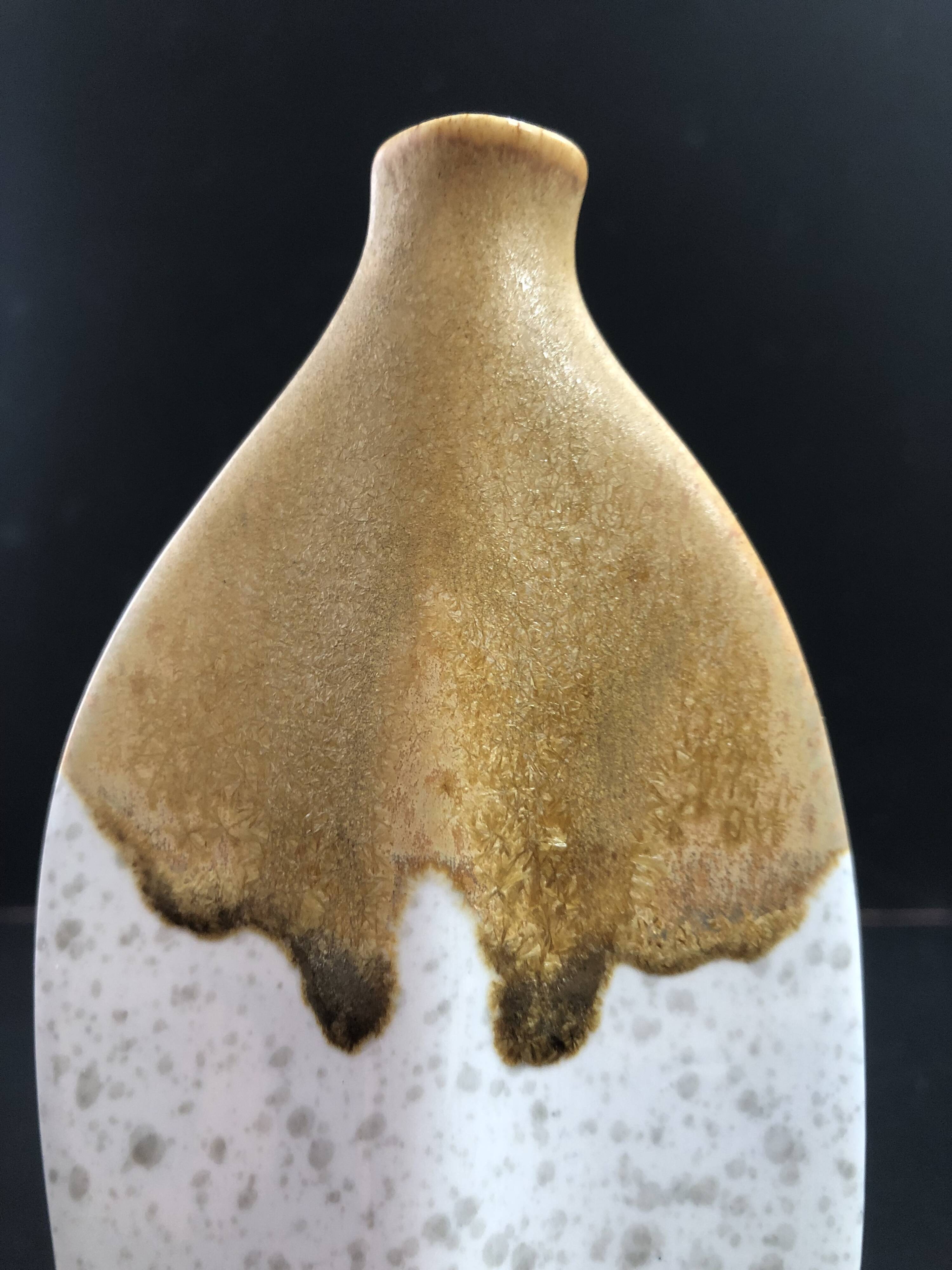 Modern sgrafo vase by Peter Müller, Germany