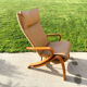 Scandinavian Leather Lounge Chair Westnofa Relax, 1980s