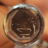 Carafon en cristal, décor gravé, 19 ème siècle