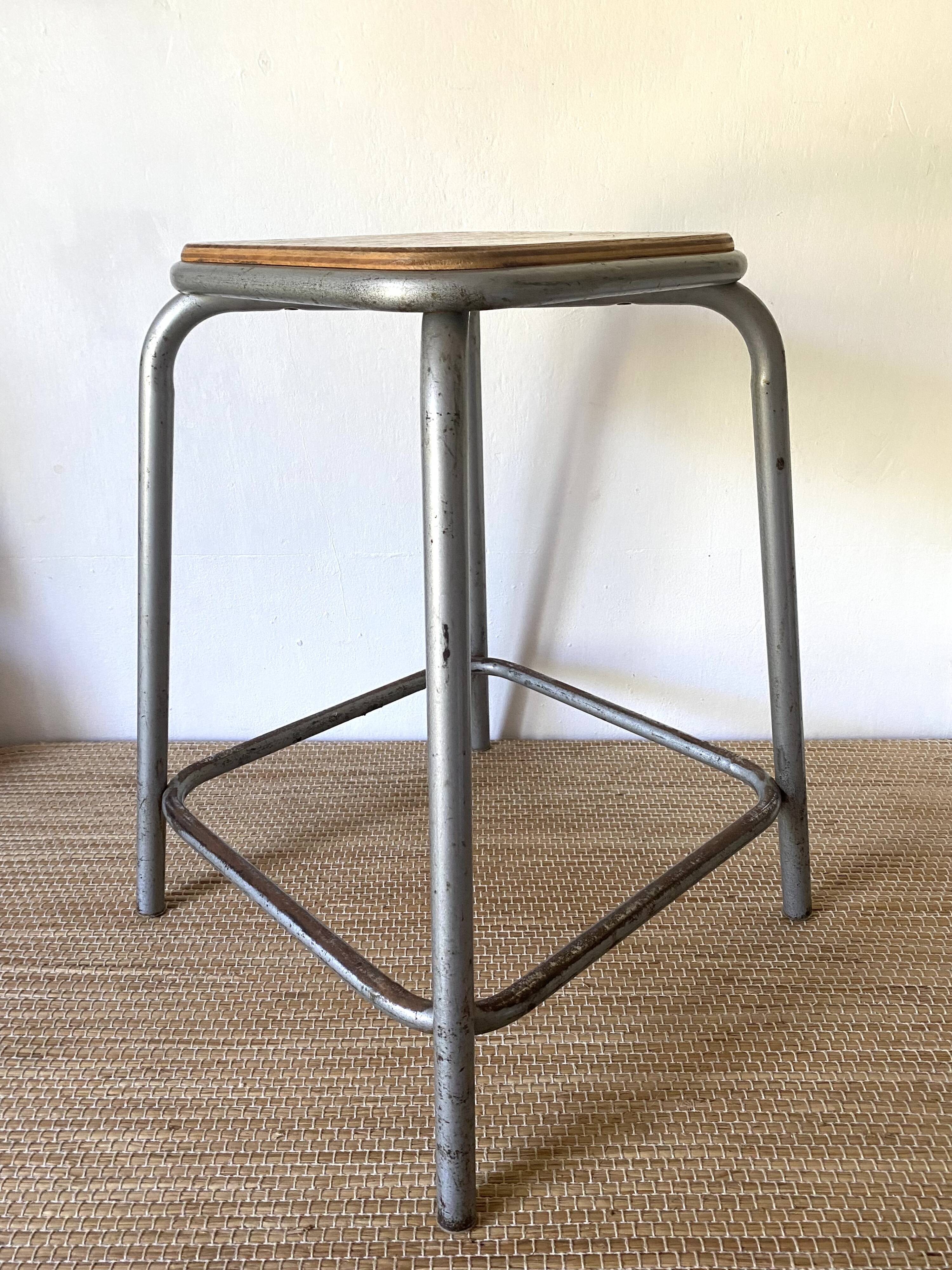 Tubular industrial stool
