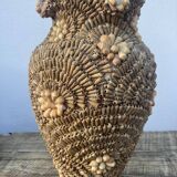 Shell vase from the 70s vintage sandblasted