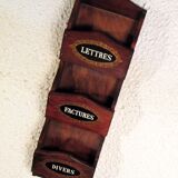 Wooden wall mail door