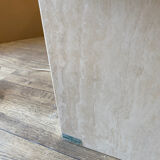 Paire de tables en travertin
