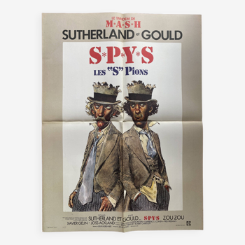 Affiche cinéma originale "Les S pions Spys" Donald Sutherland 60x80cm 1974