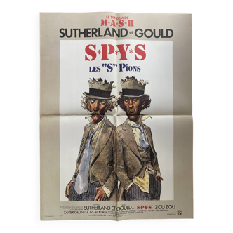 Affiche cinéma originale "Les S pions Spys" Donald Sutherland 60x80cm 1974