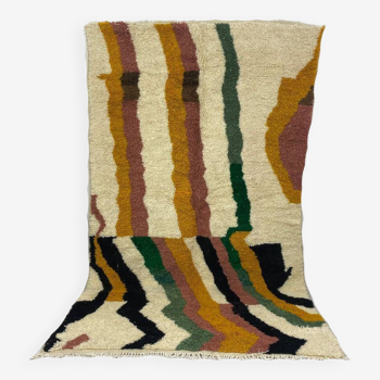 Handmade wool Berber rug 250 X 150 CM