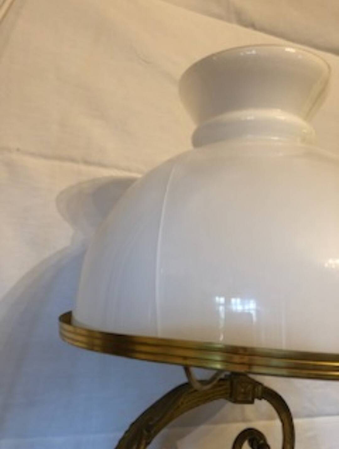 Old large billiard pendant light