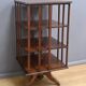 Large Revolving Bookcase in Solid Mahogany – Late 19th Century