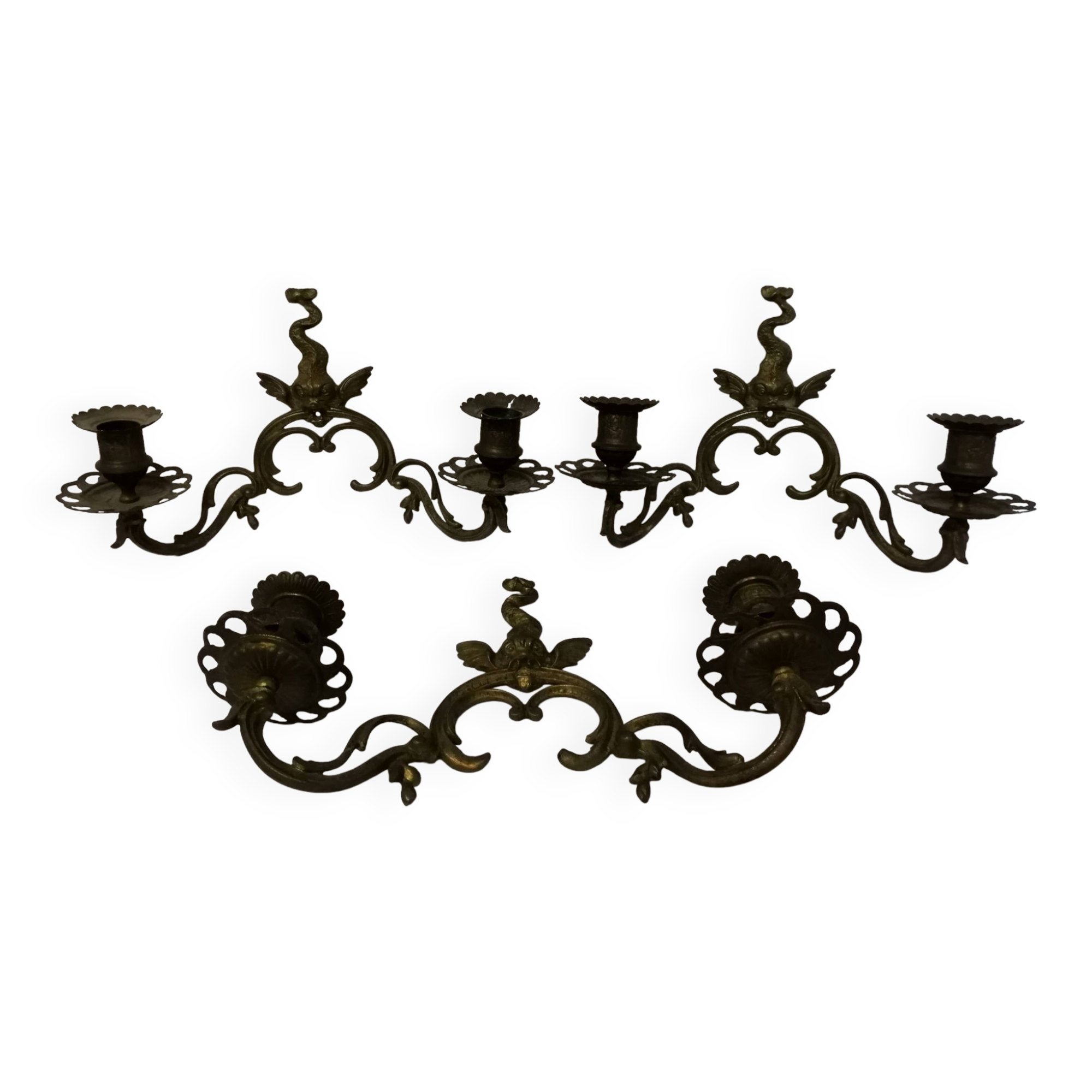 Appliques Bougeoirs En Bronze