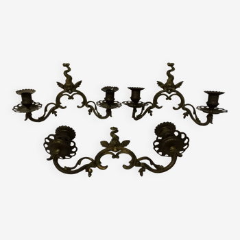 Bronze Candle Holder Sconces