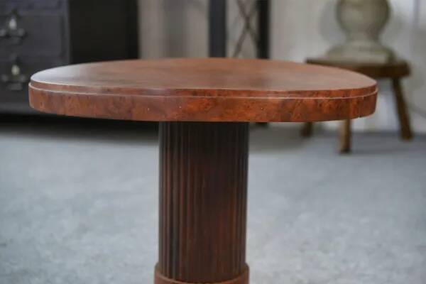 Art Deco pedestal table attributed to Jules Leleu 1930s