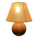 Lampe boule bois massif