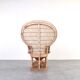Mid-Century Wicker Peacock Emmanuelle Chair from Kok Maison, 1970s