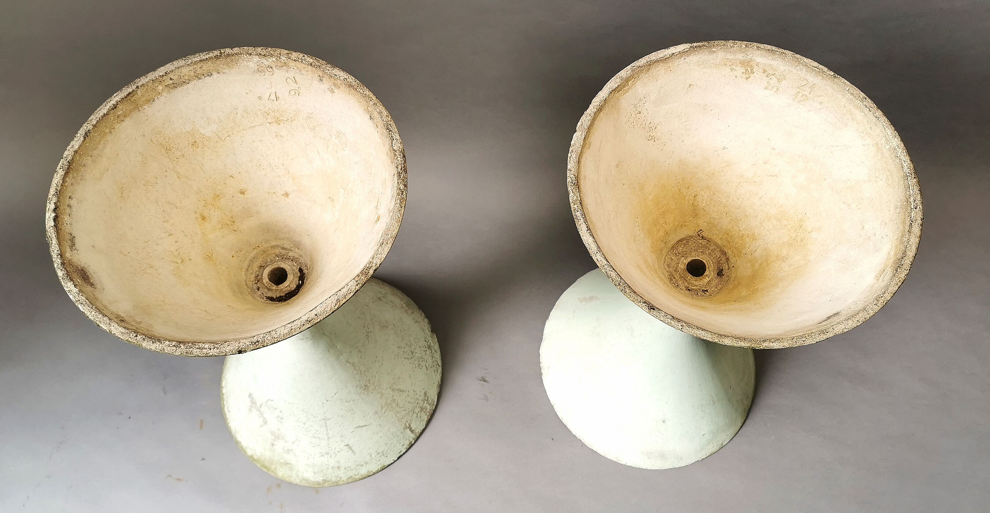 Pair of Diabolo gardeners by Anton Bee and Willy Guhl for Eternit 60s