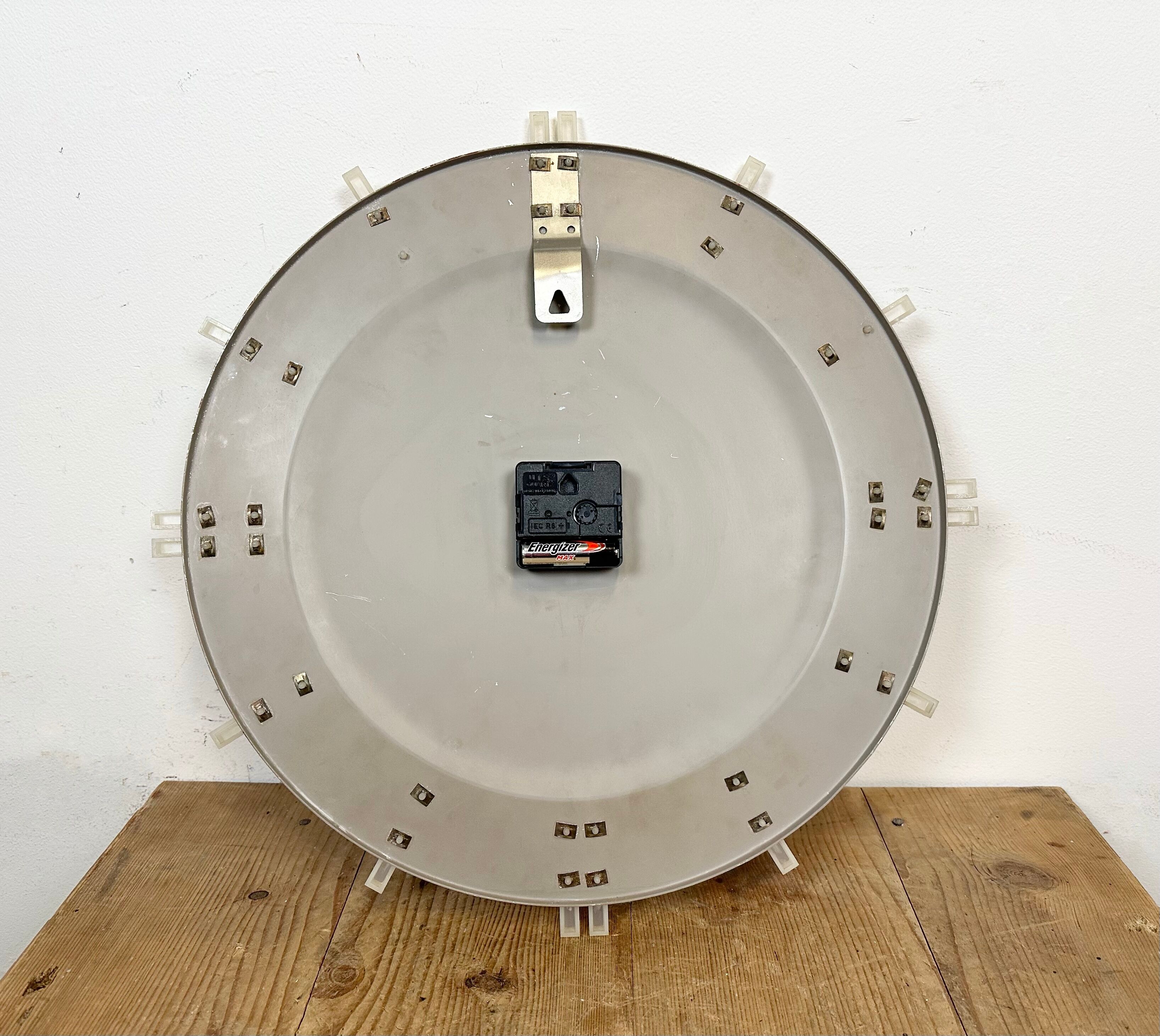 Industrial Office Wall Clock from Pragotron, 1970s