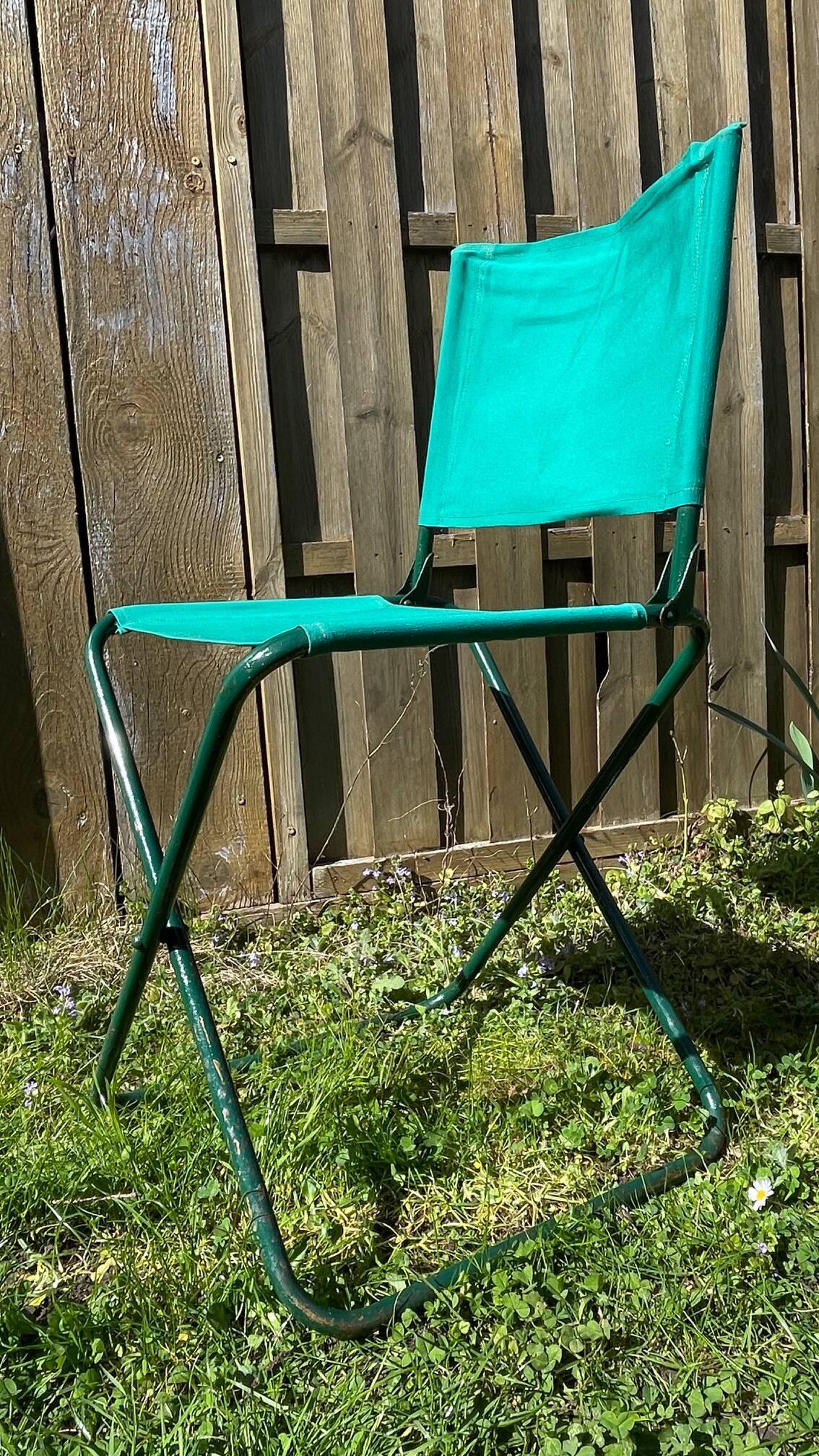 Vintage camping folding chair