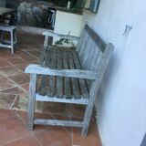 English teak park bench