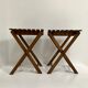 Lot de deux tables d'appoint