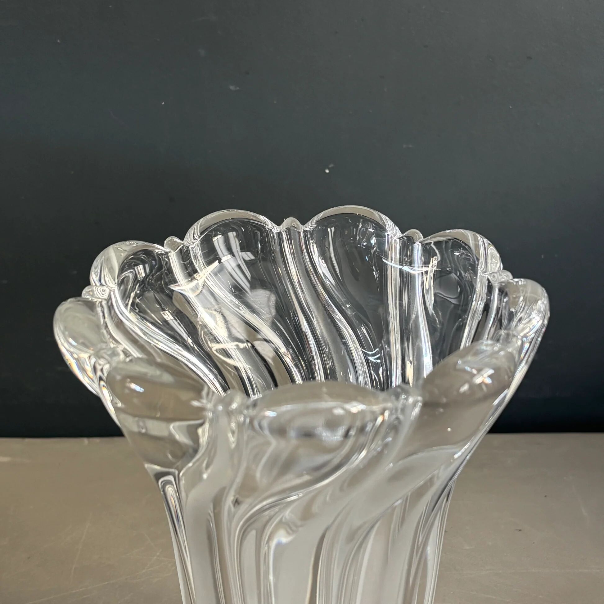 Vase en cristal art-déco 20cm - Ref 1329
